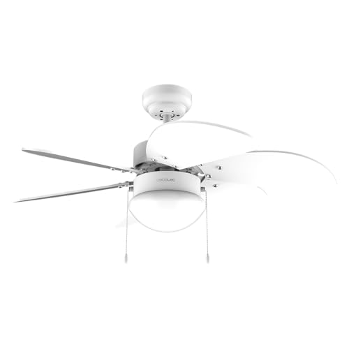 Cecotec Ventilador de Techo con Luz EnergySilence Aero 3600 Vision Full White. 50 W, Diámetro...