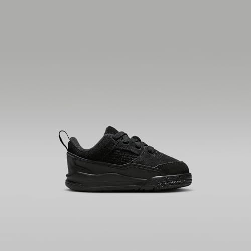 Jordan Flight Court Baby/Toddler Shoes (HF3331-001, Black/Gum Medium Brown/Varsity Red)3