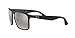 Ray-Ban RB4264 Chromance Square Sunglasses, Matte Black/Polarized Grey Mirrored Silver, 58 mm