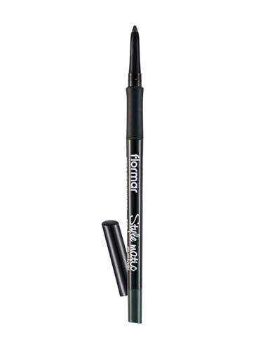 Flormar Style Matic Eyeliner - Wasserfester Automatik-Kajal – Intensiv pigmentierter Eyeliner-Stift mit mattem Finish – Für präzise Linien & langanhaltendes Augen-Make-up, S08 Serious Green