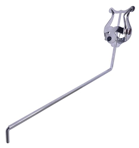 TUOREN Alto Tenor Saxophone Marching Lyre 4mm Round Socket Plating Music Sheet Clip Holder
