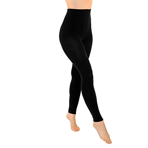 Collants en cachemire mélangé - Super doux, chaud et confortable - Taille haute, Noir , M Cover