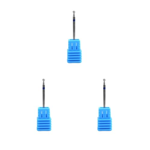 3er-Set Wolfram-Nagelbohrer, rotierender Fräser, Fräser-Bits für Nagelstudio, Maniküre, Pediküre