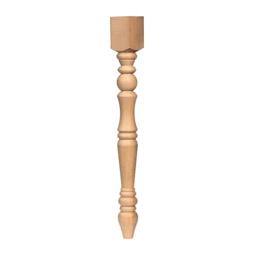 Amazon.com: Farmhouse Wood Table Leg Kitchen Island Legs Dinner Table ...