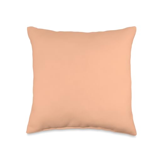 Peach Fuzz (Solid Color) Throw Pillow