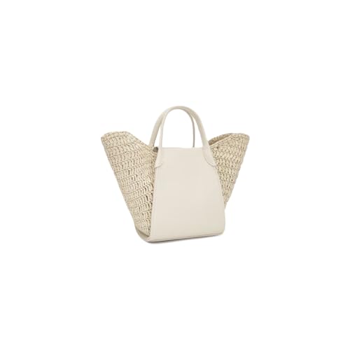 TOUS nacelle tulipe raphia beige le petit panier rigide chic - 5