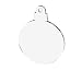 25 ACRYLIC CHRISTMAS ORNAMENTS BLANKS ROUND SOTO 1/8" THICK CLEAR (3")