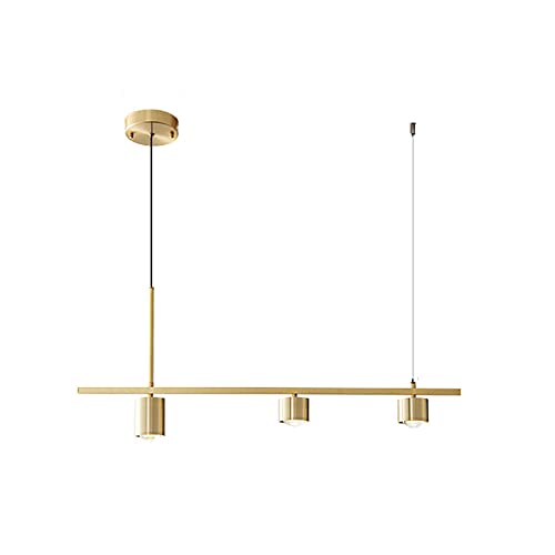 Suspension minimaliste salon et table à manger avec hauteur réglable LED