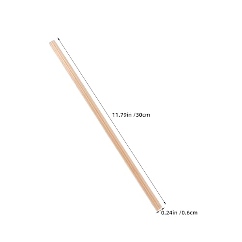 Mini-baguettes de bois brut Abaodam : 20 moulures décoratives légères et faciles à découper