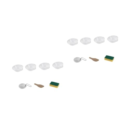 POPETPOP 14pcs Outdoor Tableware Portable Camping Accessories Bowls Spoon and Spatula Lightweight Durable Easy to Clean for Hiking Picnics and Camping Adventures