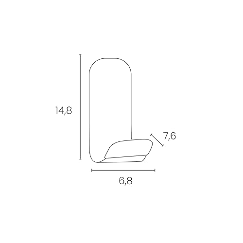 Patère magnétique évite le perçage UNILUX STEELY support noir