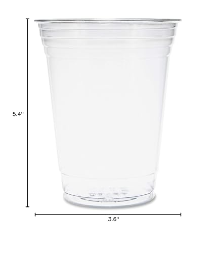 Solo Ultra Clear 16 Oz Plastic Cold Cup, TP16D (1,000 Count)