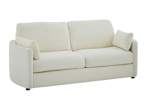 Vente-unique - Sofá Cama 3 plazas Bagomi - poliéster - Beige