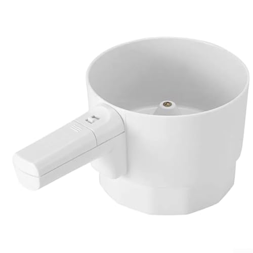 QOXEZY Tamiz eléctrico de harina con pantalla de malla de acero inoxidable, tamizado sin esfuerzo para harina e ingredientes secos, herramienta de horneado manual con pilas