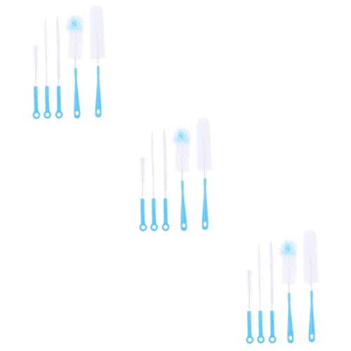Nettoyage pratique de vos bouteilles grâce au kit de 15 brosses et goupillons lavables