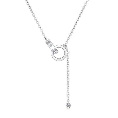 Collier Moissanite argent sterling pour femmes : bijoux d'amour et cadeaux