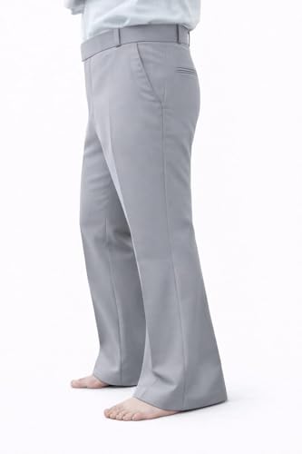 Image of Men's Bootcut Trousers Light Grey