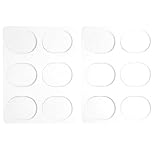 Cabilock 12 Stück Teiliges Transparentes Silikon Drum Dämpfer Wiederverwendbare Trommel stummschaltkissen mit Hoher Haftung Geräuschreduzierend ohne Klangveränderung Geeignet für