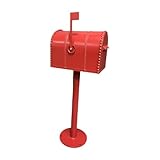 perfk Briefkasten Briefkasten Anregungen Briefkasten Eisen Dekoration Postkasten Zeitungsrolle Kasten für Außenbereich Haus Haustür Home Office
