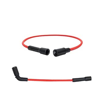 Spark Plug Wires 10.4mm Black For Harley Davidson Big Twin (1999-2017) FXD Dyna & Softail Models 10.4mm Taylor 409 Wire Set - Foto 10