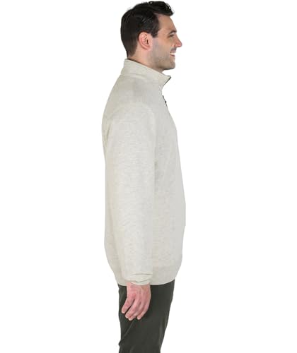 Image of Charles River Apparel Unisex Crosswind Quarter Zip Sweatshirt, Soft Cotton Blend Pullover with Pockets