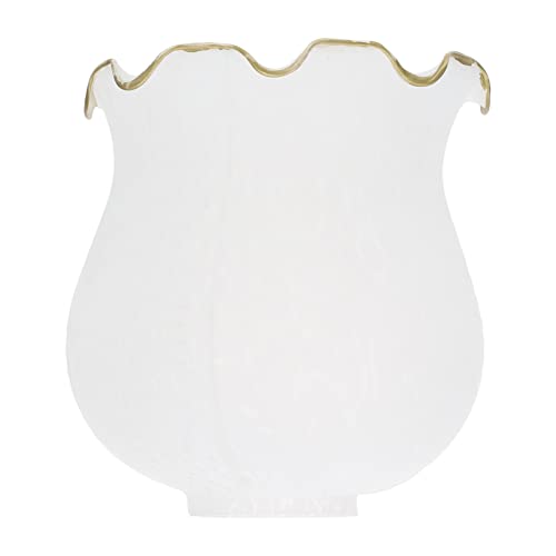 SOLUSTRE Verre Abat- Jour de Mur de Fleur Moderne Nuances Lampe Suspension Bougeoir Couvercle Ampoule Haut de Forme D' éclairage de Remplacement pour Luminaire Lustre Pampilles Lampes 4. 2Cm