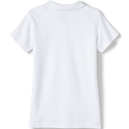 Image of Lands' End School Uniform Girls Short Sleeve Feminine Fit Interlock Polo Shirt
