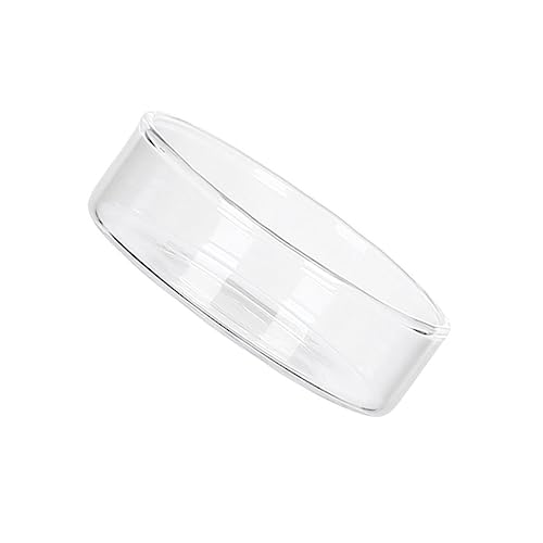 ARTSEWPLY 透明ガラス製ミニサービングトレイ デザートディッシュ兼用 家用