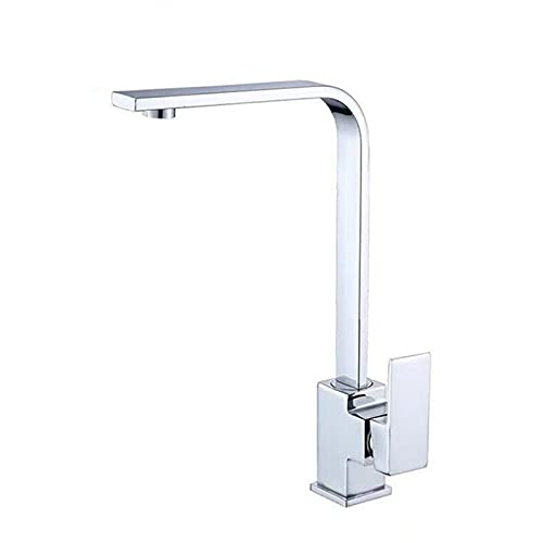 Robinet de cuisine rotatif mitigeur carré évier eau chaude froide