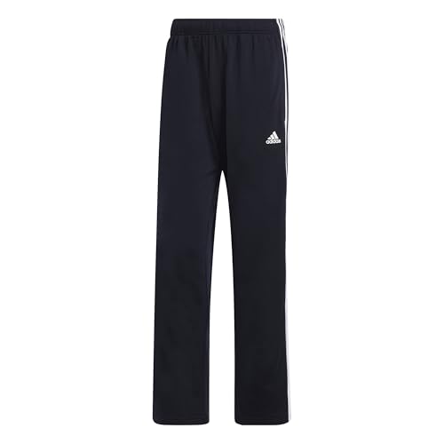 adidas Men's Essentials Warm-up Open Hem 3-stripes Tracksuit Bottoms, Legend Ink/White, X-Large/31' Inseam
