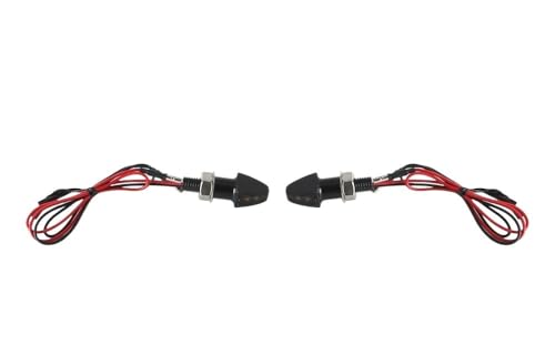 Clignotant latéral de moto LED momt pour remplacer des feux défectueux 12V noir