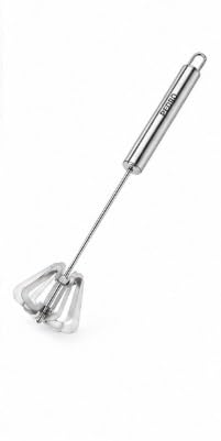 PEDRO Stainless Steel Hand Blender, Mathani, Lassi Maker, Butter Milk Churner & Egg Beater for Kitchen (Silver).