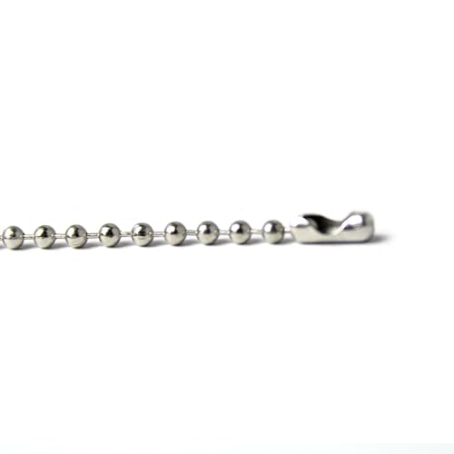 Corrente Bolinha 12cm Com Corrente - 100 Unidades (Prata)