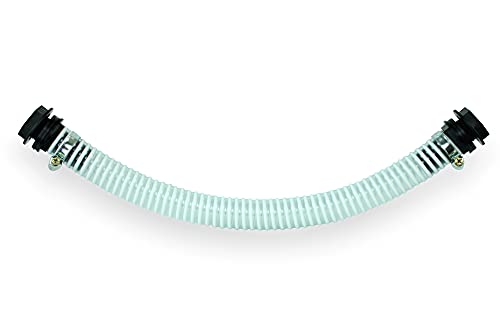 GASMIS Raccord pour citerne d'eau de Pluie - Kit de Jumelage pour Cuve de Récupération d’Eau Diamètre 25 mm (25 cm, Transparent)