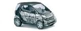  Busch 48996 Smart Fortwo Scratch Black - Reloj de pulsera, color negro