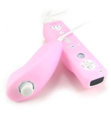 Pink Silicone / Silicon Skin Cover Case (Glove) for Nintendo Wii Remote and Nunchuck Controller By Nintendozoo