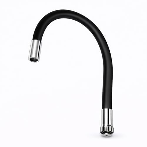 Image of Volo 360 Degree Swivel Spout for Basin Mixture and Flexible Silicone Taps (Black)