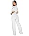 fiocko Sexy ladies fashion wide leg elegant club jumpsuit business party jumpsuit