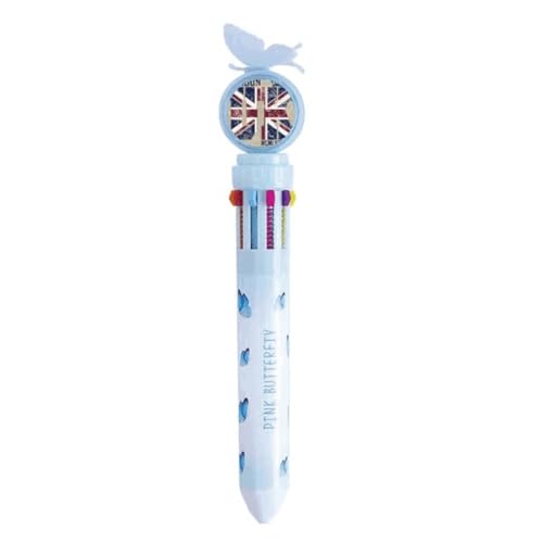 Stylo à bille rétractable multicolore Union Jack pour simplifier la prise de notes