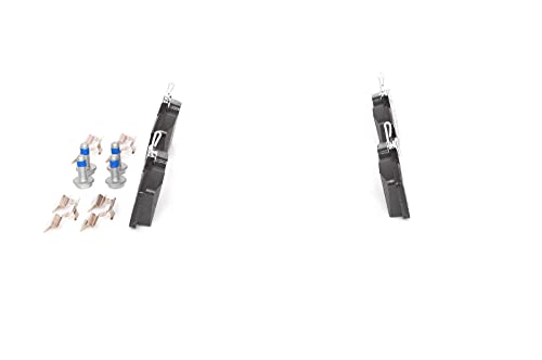 Bosch BP617 - Auto Bremsbeläge hinten - Bosch-Qualität - für weniger Bremsgeräusche und Bremsstaub - ECE-R90 zertifiziert - kupferfrei - 1 Set mit 4 Bremsbelägen - Mit Zubehör