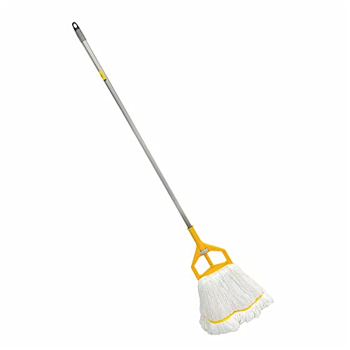 HIC Screw N fit refillable Microfiber Mop to Cover Large Cleaning Area at Home, Office, Kitchen with Long and Sturdy Handle YI-244 (Pack of 2)