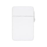 Caja de almacenamiento de fotos, caja de fotos de 3 pulgadas con textura de piel sintética de color macarrón para mostrar y almacenar imágenes (blanco)