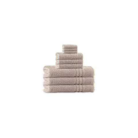 TurkishTowels Mylitta 9 Piece Towel Set: 3 Bath, 3 Hand, 3 Washcloth - 100% Aegean Combed Cotton - Linen Cover