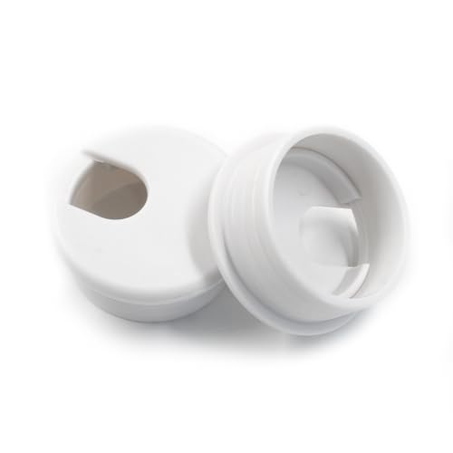 suiwotin 2pcs 1-1/2 Inch Desk Grommet, Plastic Desk Hole Cover, White Cable Hole Cover, Desk Hole...
