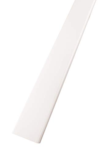 FUCHS profilé finition pour briques de verre pour brique de verre épaisseur 8 cm – aluminium Blanc 2,5 m Longueur