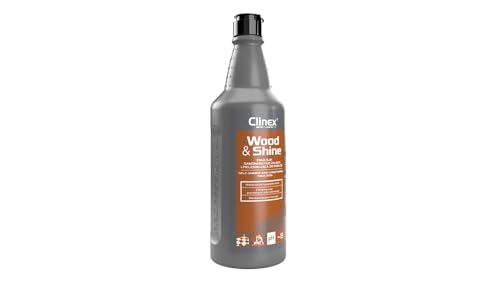 CLINEX Wood&Shine Emulsion selbstglänzend und pflegend für Böden/Bodenreiniger/Spezielle Formel/Holzböden/Selbstglänzend/Zu Hause/Zum Büro / 1l