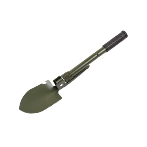 Pá de acampamento ao ar livre, pá dobrável de aço carbono com pá de neve de areia portátil para jardinagem, fora da estrada, caça, , remoção de