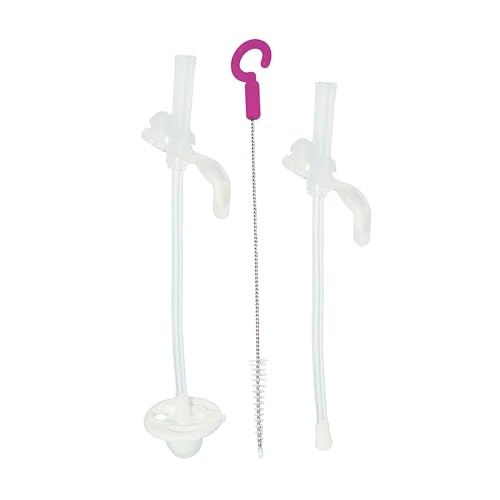 b.box Sippy Cup Replacement Straw Pack: Includes 1 Replacement Straw with Weight, 1 Cleaning Brush, Fits b.box Sippy Cups