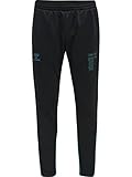hummel Herren Hmlgg12 Action Training Casual Pants, Black/Deep Lagoon, L EU