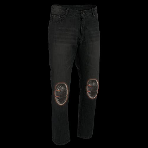 Milwaukee Leather MDM5000 Men's City Limit Black CE Armored Motorcycle Riding Denim Jeans Pants Reinforced w/Aramid Fibers4